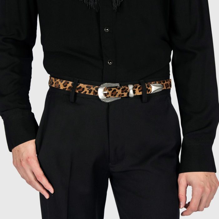 Calvera - Leopard Print Leather Belt (Size 28, 30, 32) | Straight To ...