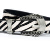 Calvera - Zebra Print Leather Belt