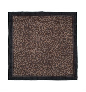Leopard print scarf.