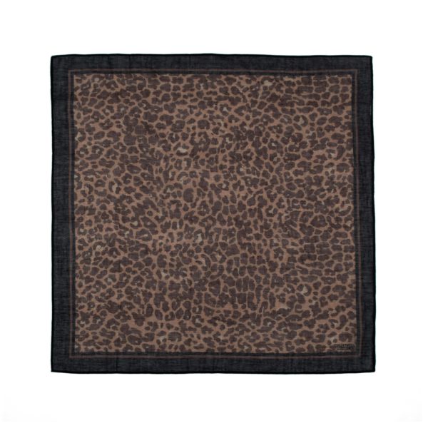 Leopard print scarf.