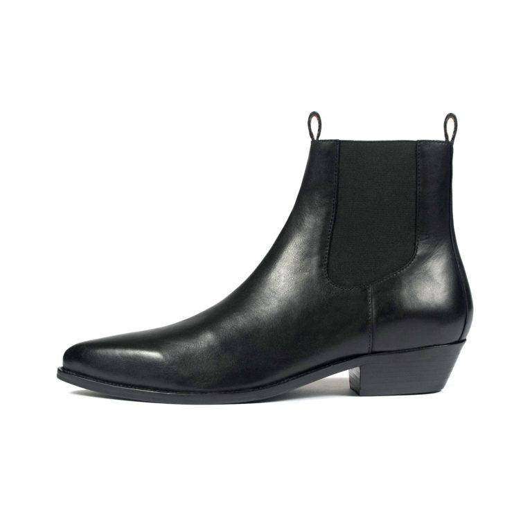 Addison - Black Leather Chelsea Boots | Straight To Hell Apparel