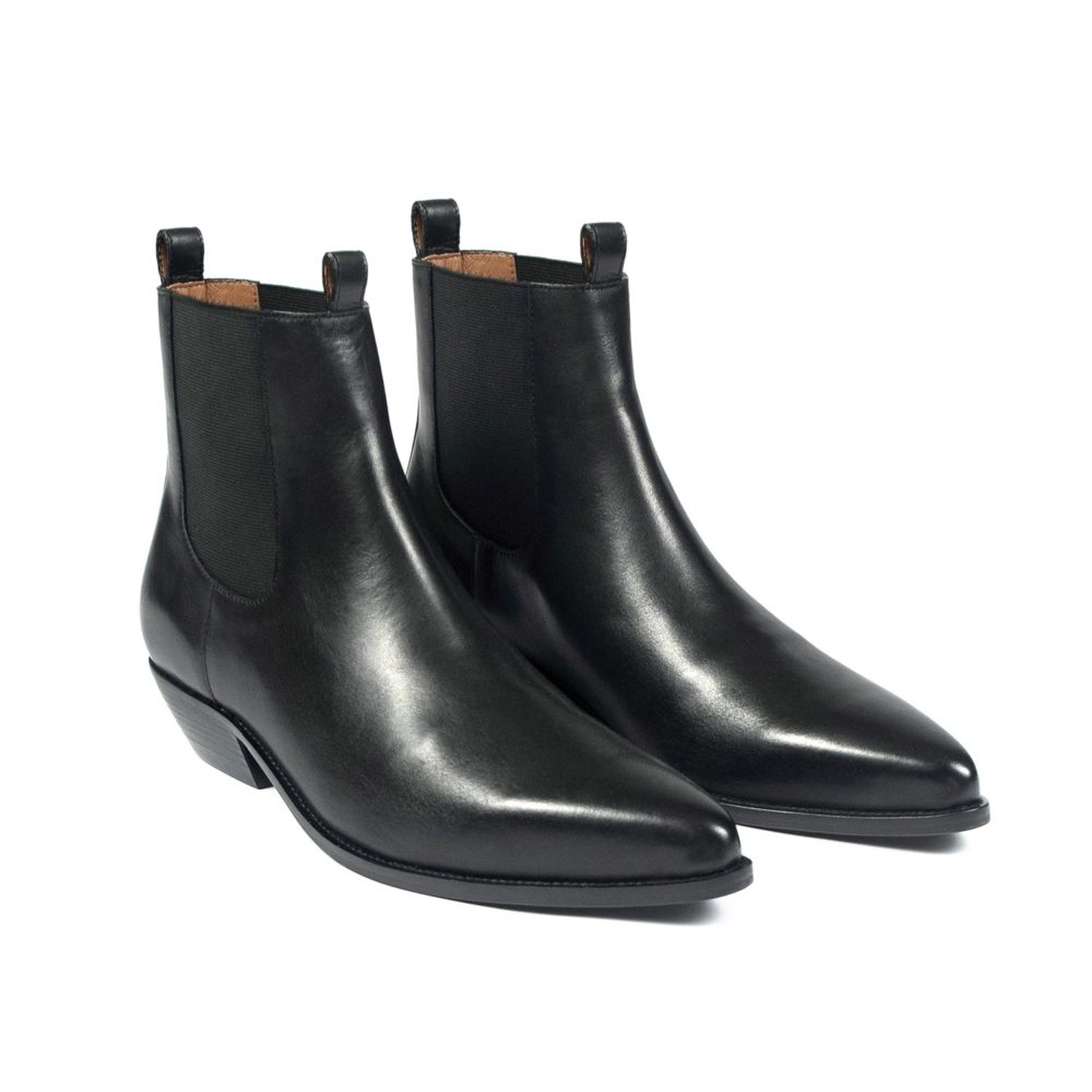 Addison - Black Leather Chelsea Boots (Size 7, 7.5, 8, 8.5, 9, 9.5, 10 ...