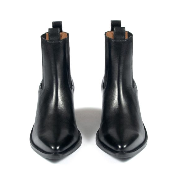 Addison - Black Leather Chelsea Boots | Straight To Hell Apparel