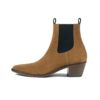 Addison is a women’s brown suede, premium leather Chelsea boot