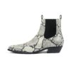 Addison is a men’s grey snakeskin, premium leather Chelsea boot