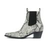 Addison is a women’s grey snakeskin, premium leather Chelsea boot