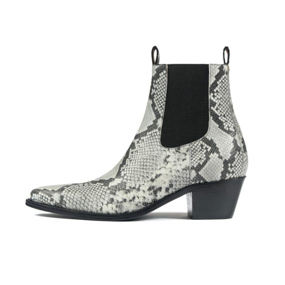 Addison - Grey Snakeskin (Size 6.5, 7, 7.5, 8) | Straight To Hell Apparel