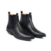Vegan Addison - Black Faux Leather Chelsea Boots (Size 7, 7.5, 8.5, 10. ...