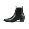 Addison is a women’s black, vegan leather Chelsea boot