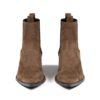 Addison is a women’s brown, vegan suede Chelsea boot