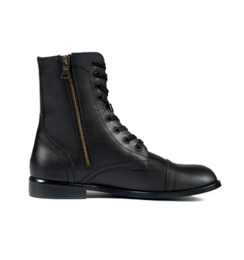 Division is a women’s vegan leather combat boot