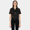Band of Roses - Black and Red Floral Print Shirt