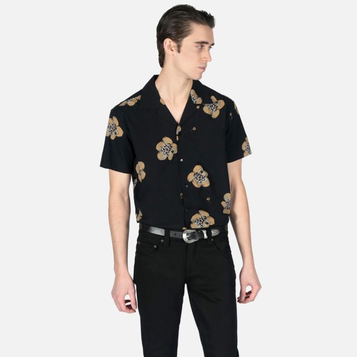 Heart Full of Soul - Black and Yellow Floral Print Shirt | Straight To ...