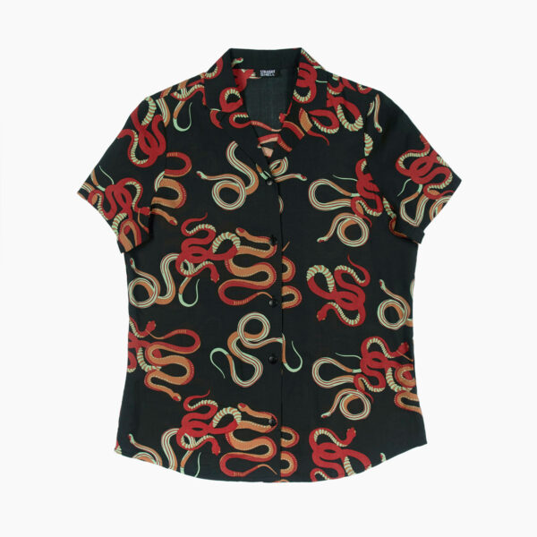 Snake Dance Blues - Snake Motif Print Shirt (Size XS, S, M, L, 2XL, 3XL, 4XL)