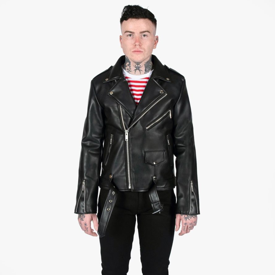 Vegan Commando - Black and Nickel Faux Leather Jacket | Straight To ...