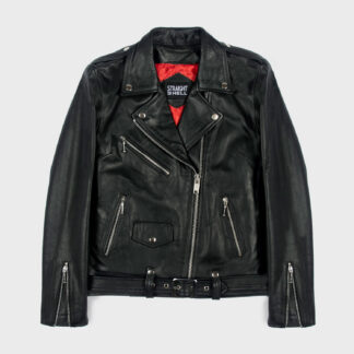 Commando Oversized - Black and Nickel Leather Jacket