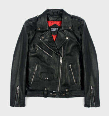 Commando Oversized - Black and Nickel Leather Jacket