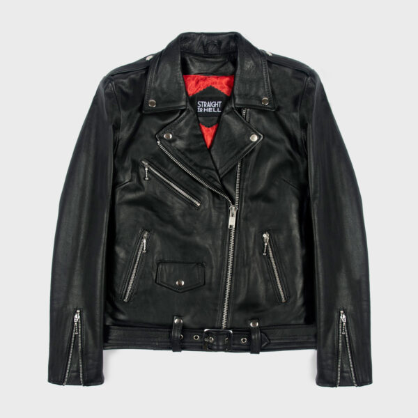 Commando Oversized - Black and Nickel Leather Jacket