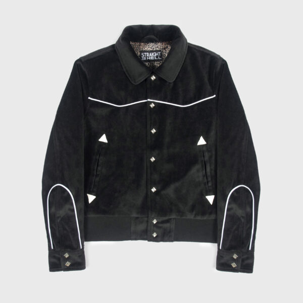 Black velvet jacket