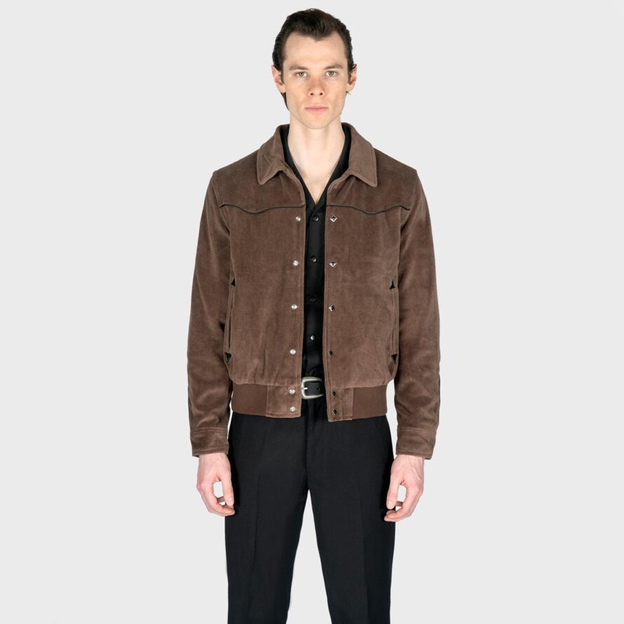 Jackson - Brown Velvet Jacket (Size 2XS, L, 2XL, 3XL, 4XL) | Straight ...