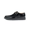 The Memphis are black creepers with buckle closure.