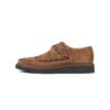 The Memphis are brown suede creepers with buckle closure.