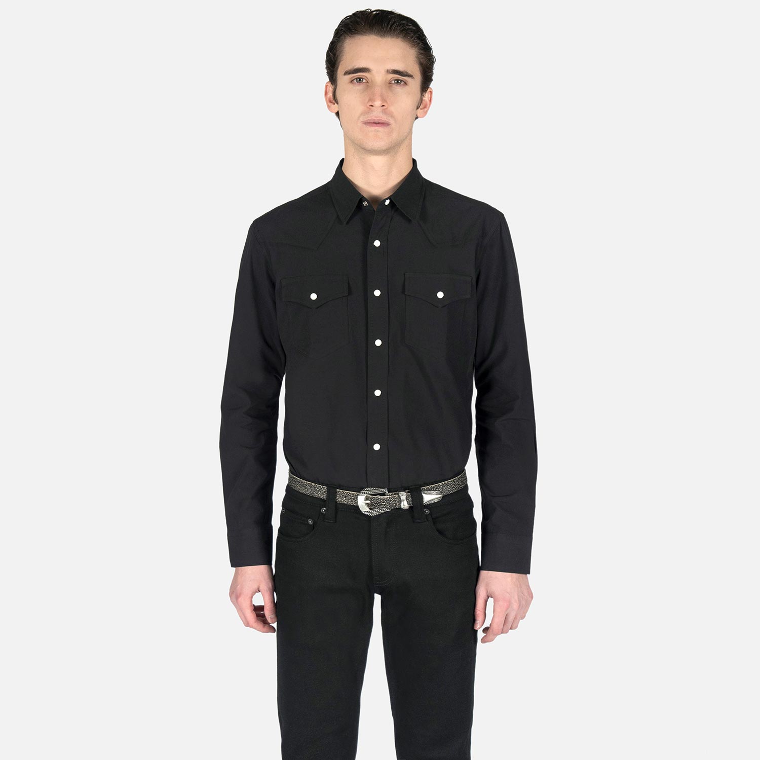 Open Road - Black Long Hell Western | Sleeve Shirt To Straight Apparel