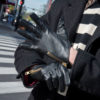 Throttle leather gloves