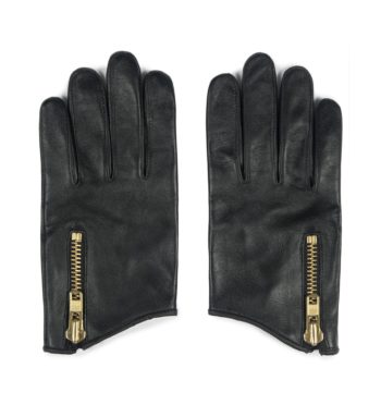 Leather gloves designed for women’s hands.