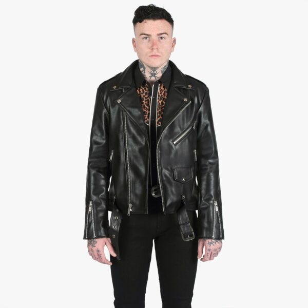 Vegan Commando - Black and Nickel - Black Lining - Faux Leather Jacket ...