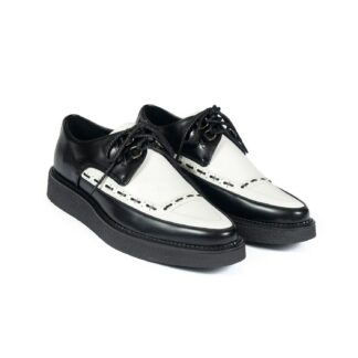 Vegan Hawkins are black and white creepers with old school style.