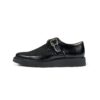 Vegan Memphis are black creepers with buckle closure.