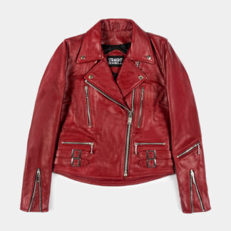 Defector - Burgundy Leather Jacket