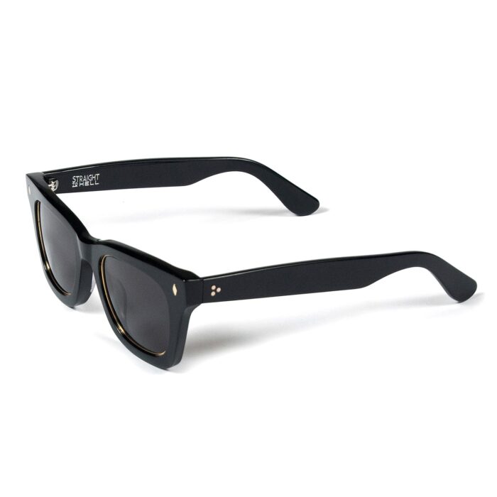 Falcon - Black with Brass Sunglasses | Straight To Hell Apparel