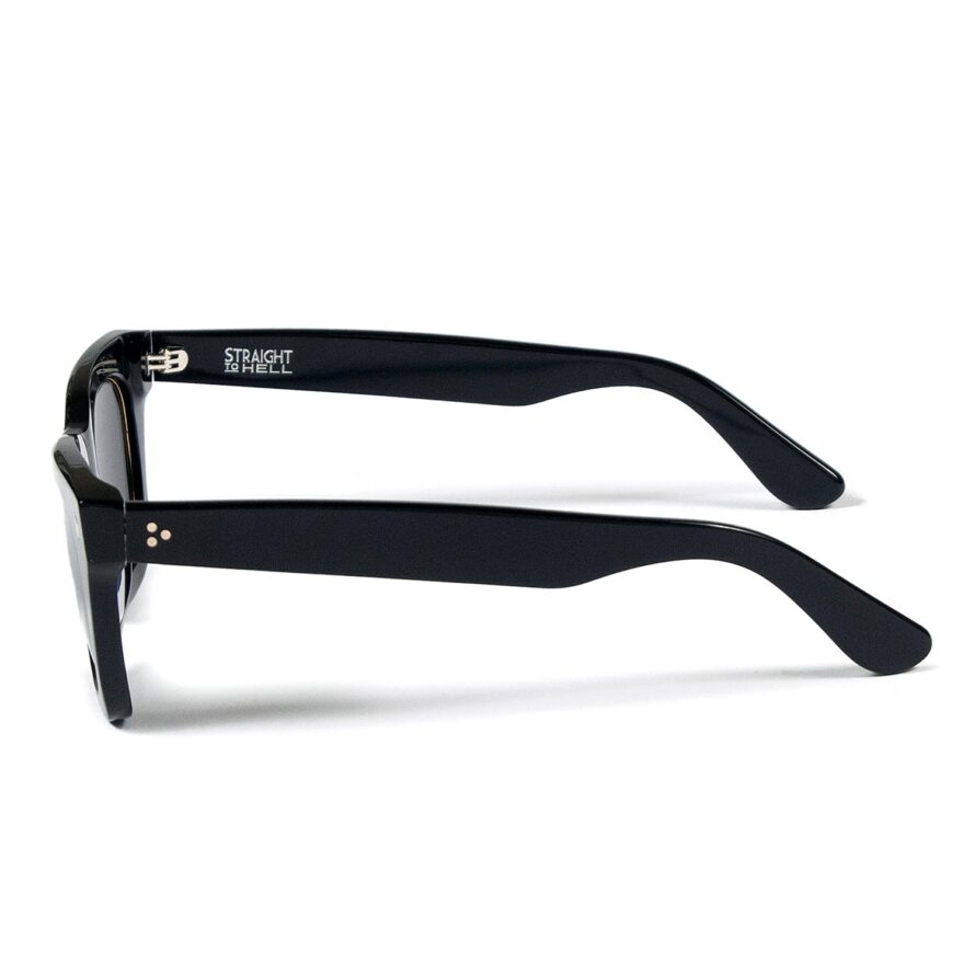 Falcon - Black with Brass Sunglasses | Straight To Hell Apparel