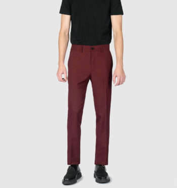 Slim fit, burgundy pants