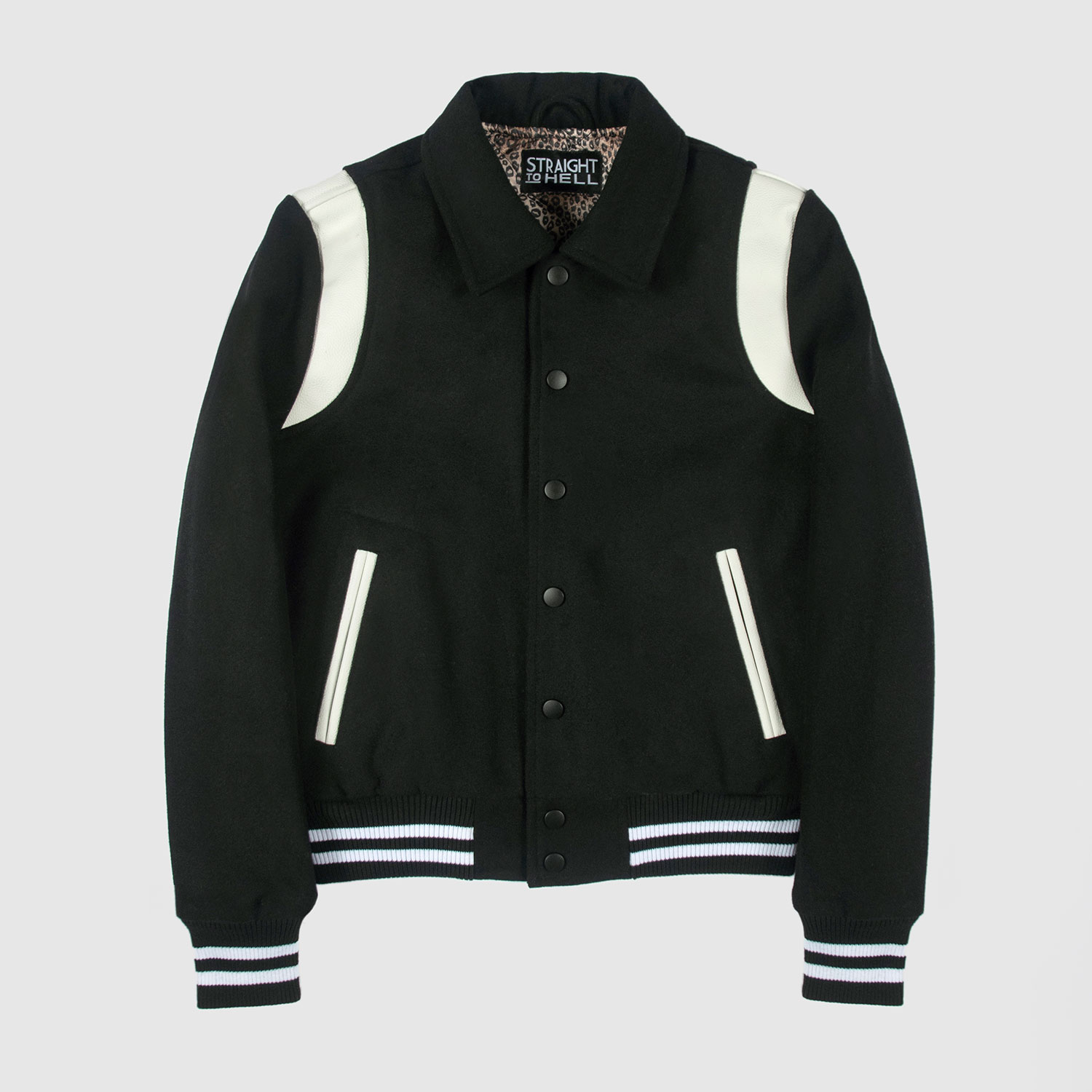 Jet - Black and White Varsity Jacket