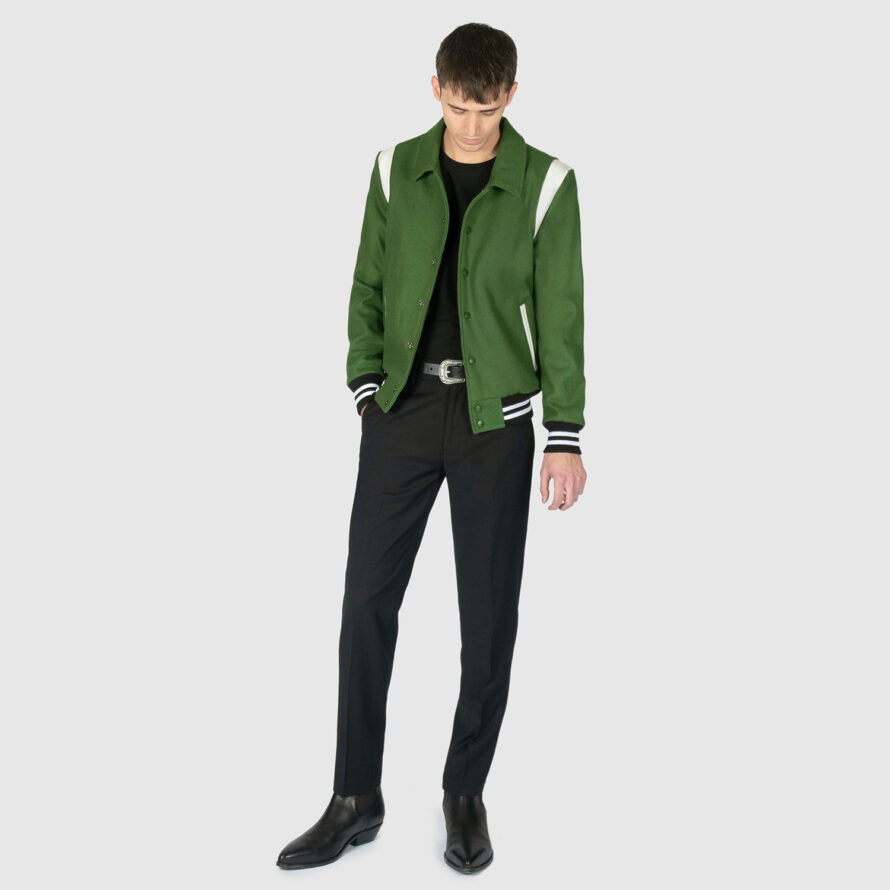 Jet - Green Varsity Jacket (Size XS, S, M, L, XL, 2XL, 3XL, 4XL ...