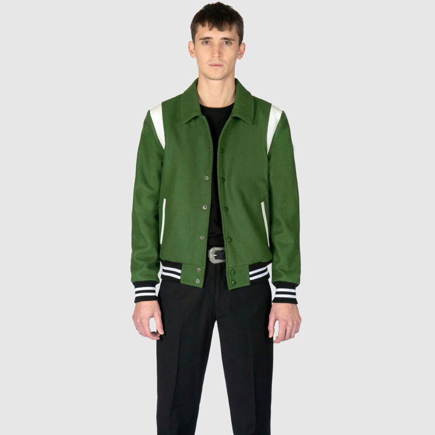 Jet - Green Varsity Jacket (Size XS, S, M, L, XL, 2XL, 3XL, 4XL ...