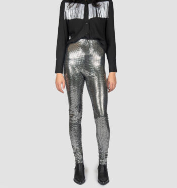 Fever are high rise leggings in disco silver