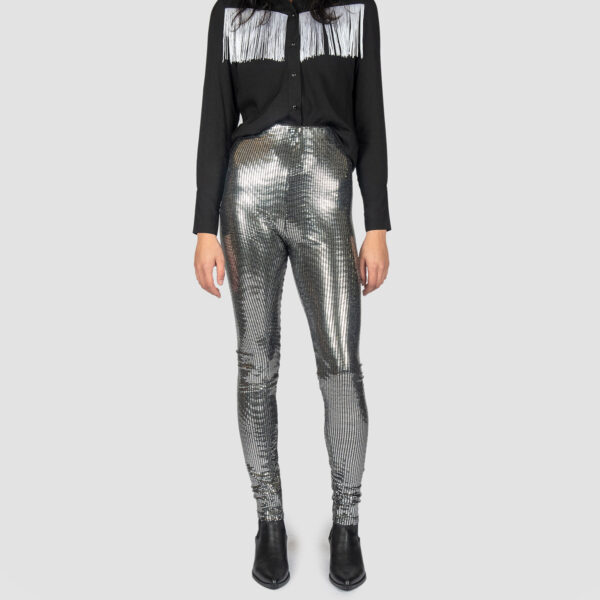 Fever are high rise leggings in disco silver