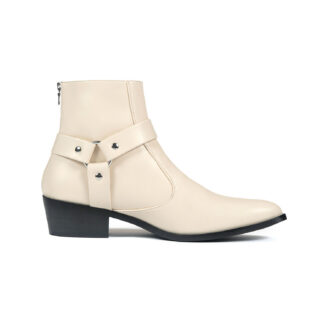 vegan leather harness boot