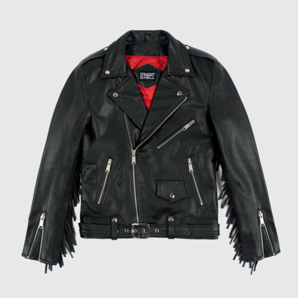 Commando Fringe - Leather Jacket with Fringe