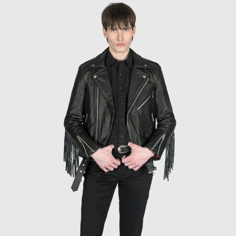 Commando Fringe - Leather Jacket with Fringe | Straight To Hell Apparel