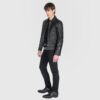 Thunder leather jacket offers a minimalist style