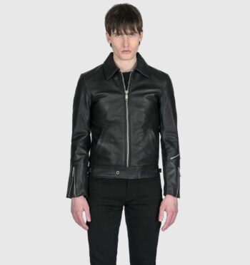 Thunder leather jacket offers a minimalist style