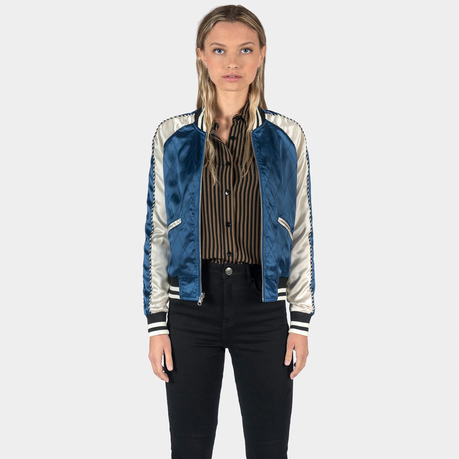 Boogie - Blue and Copper Reversible Souvenir Jacket | Straight To ...