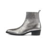 Richards - Silver Leather Zip Boot