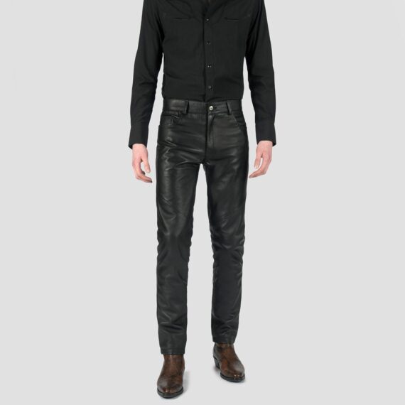 Narrow Eddie - Slim Fit Leather Pants | Straight To Hell Apparel