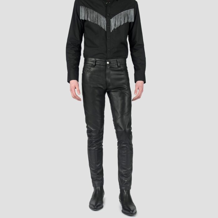 Skinny James - Skinny Fit Leather Pants | Straight To Hell Apparel